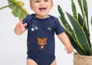 body bébé allergie alimentaire motif chat