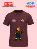 T-shirt 4-14 ans de prévention des allergies alimentaires-Pompiers alrj