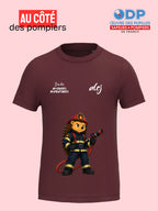 T-shirt 4-14 ans de prévention des allergies alimentaires-Pompiers alrj