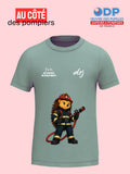 T-shirt 4-14 ans de prévention des allergies alimentaires-Pompiers alrj