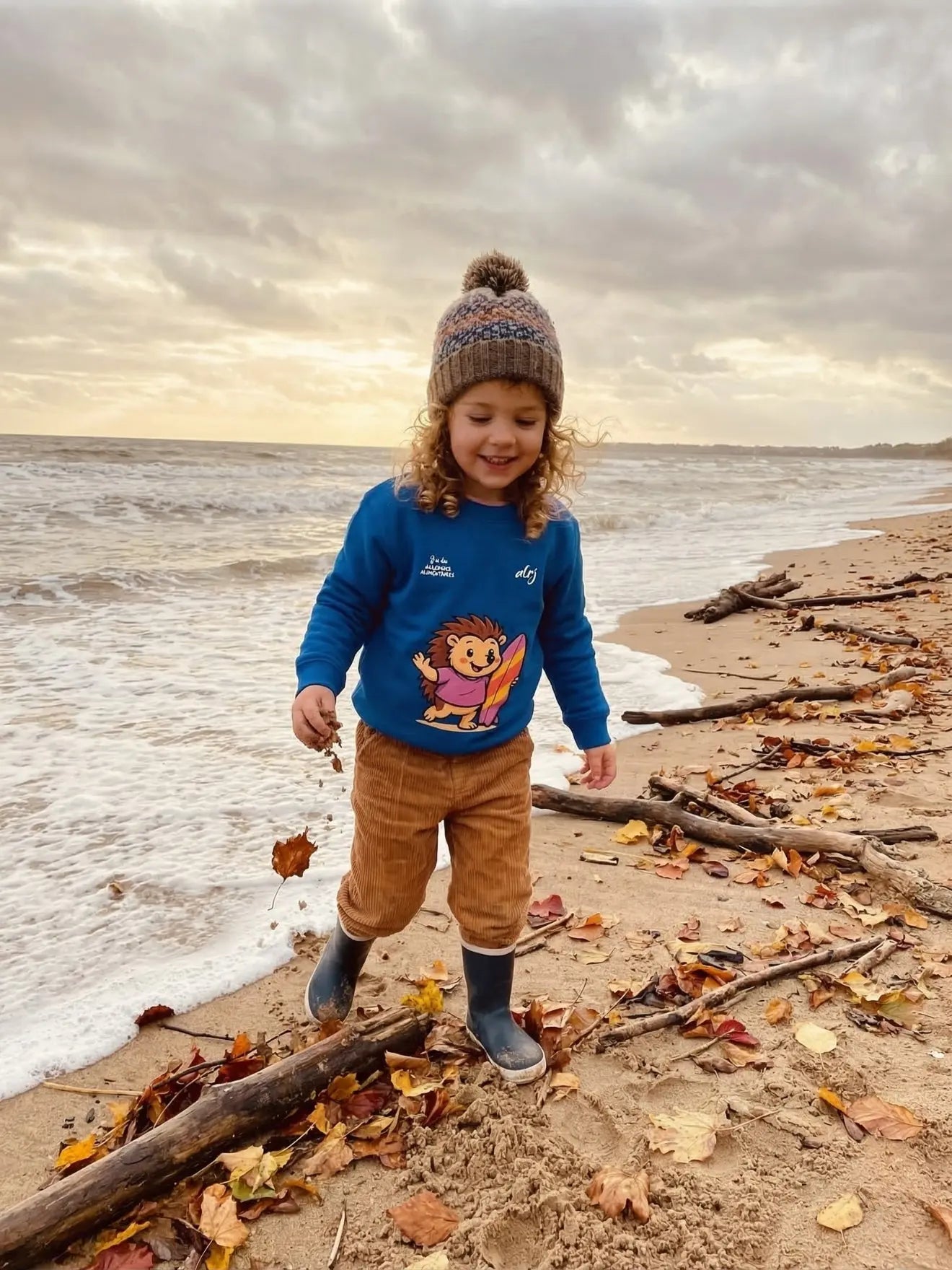 Pull enfant de prévention des allergies alimentaires-surf