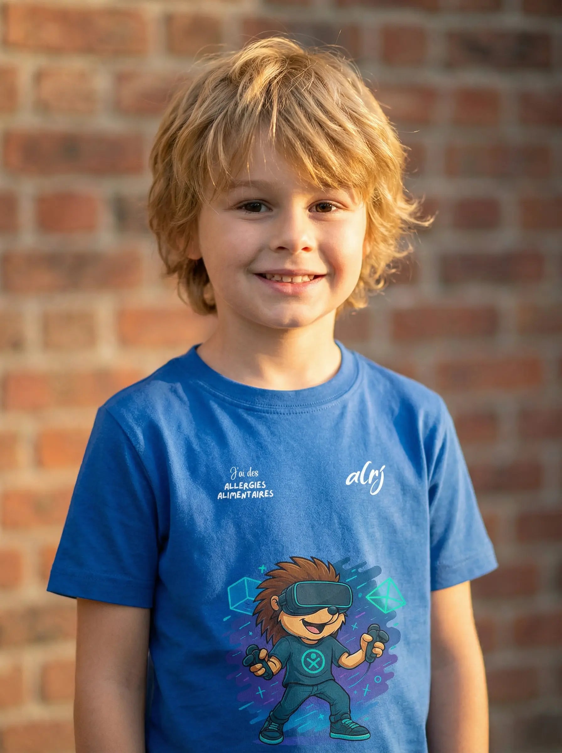 T-shirt 4-14 ans de prévention des allergies alimentaires-VR - alrj.fr