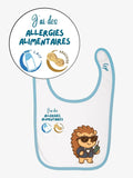 Bavoir de prévention des allergies alimentaires - avec symboles - alrj.fr