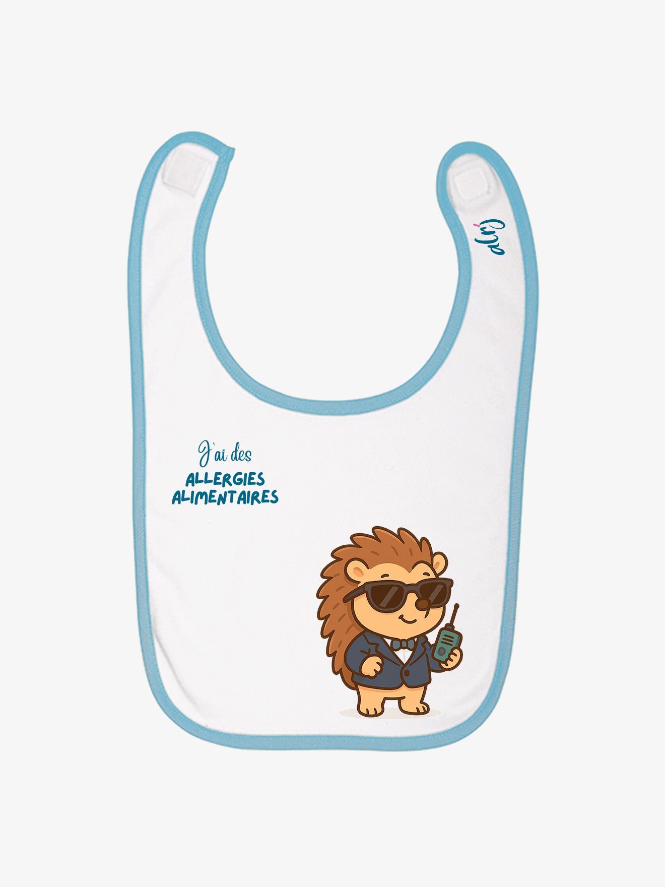 Bavoir de prévention des allergies alimentaires - agent secret