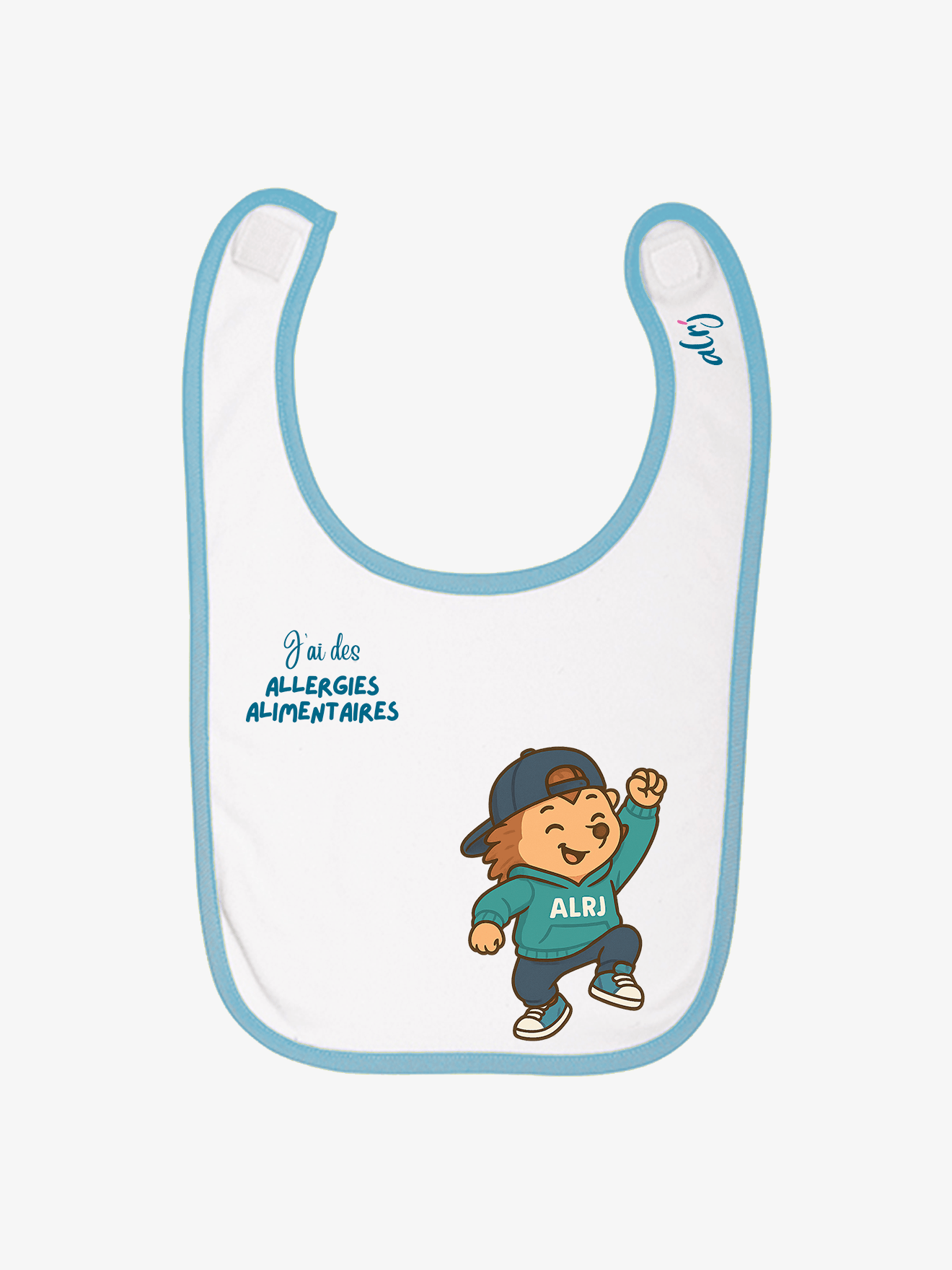 Bavoir de prévention des allergies alimentaires - casquette