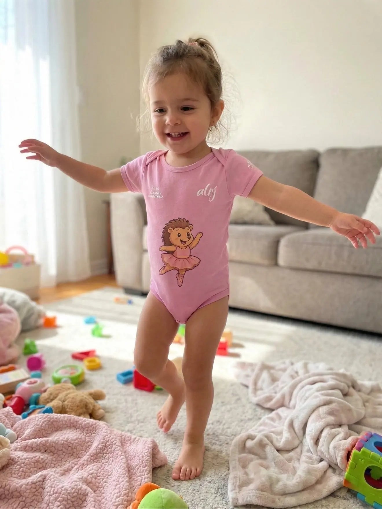 Body bébé de prévention des allergies alimentaires-ballerine