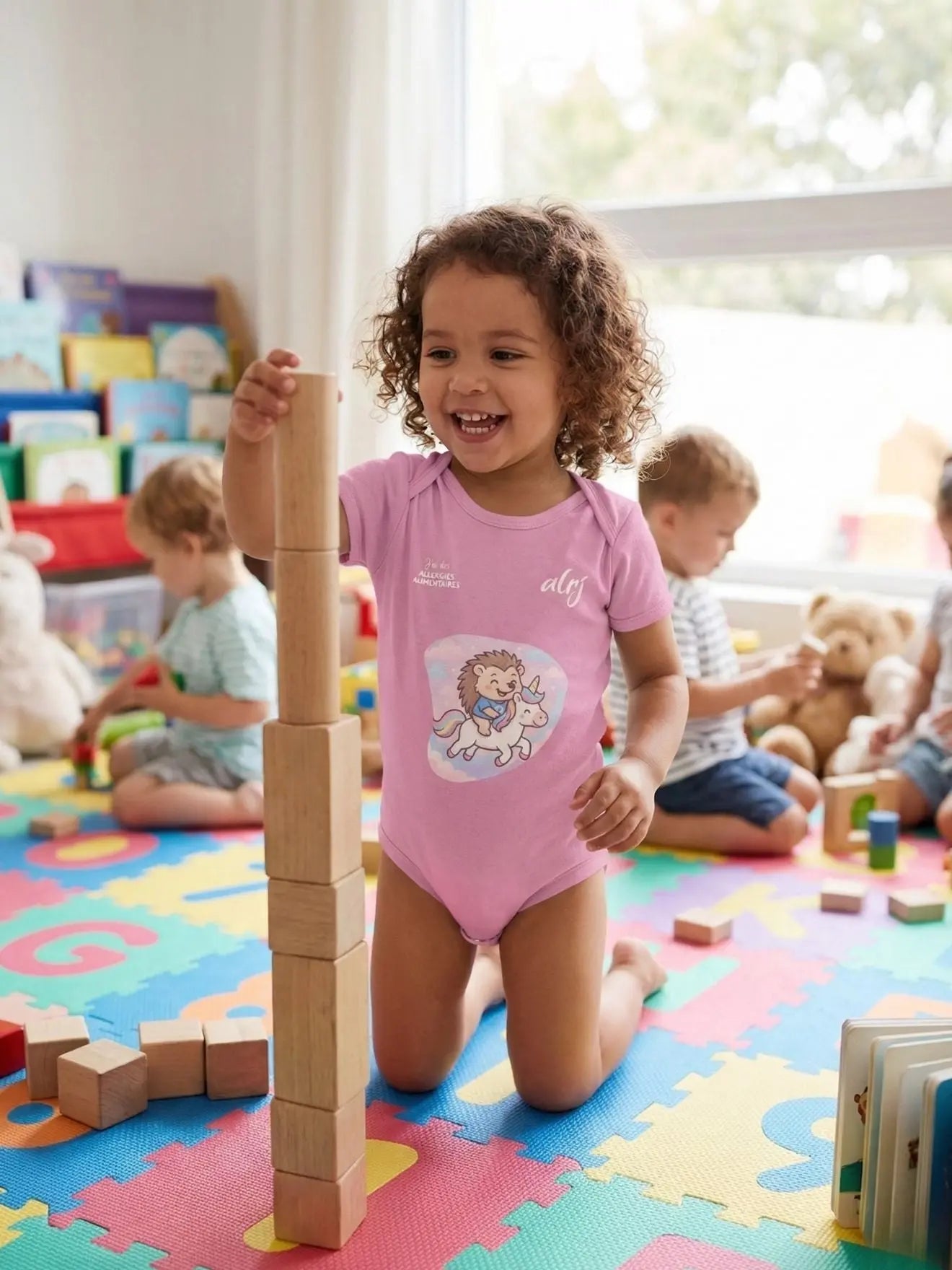 Body bébé de prévention des allergies alimentaires-licorne