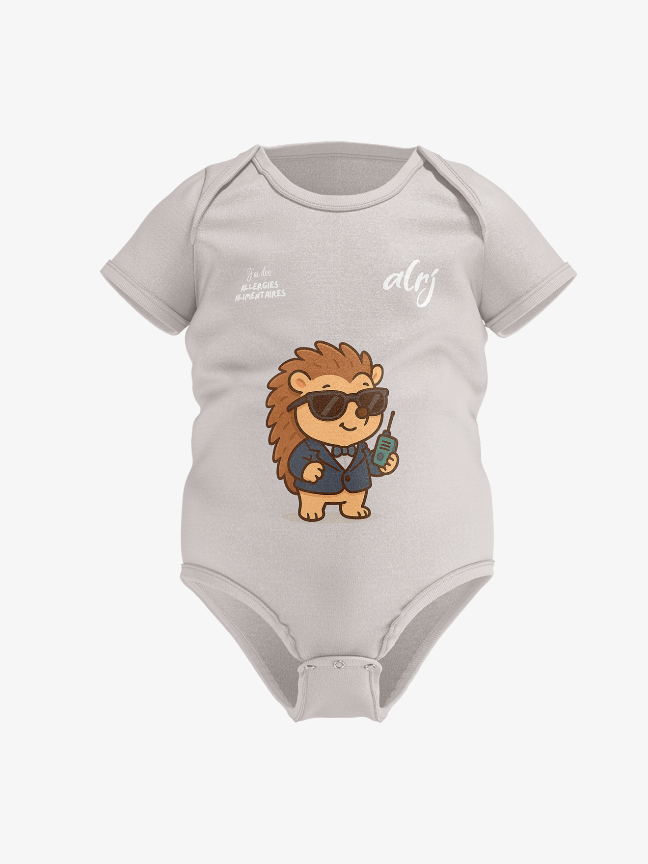 Body bébé de prévention des allergies alimentaires - agent secret