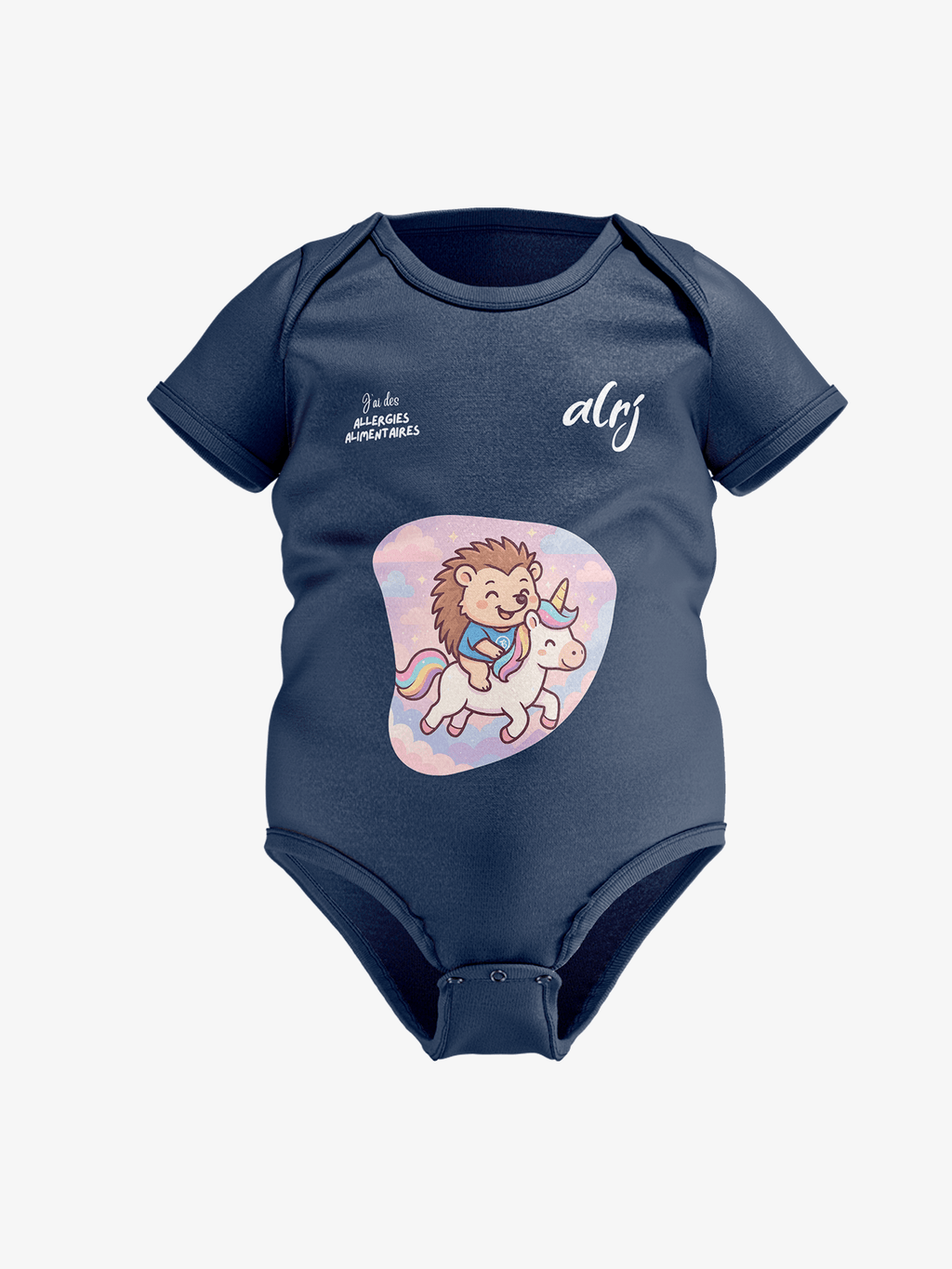 Body bébé de prévention des allergies alimentaires - licorne