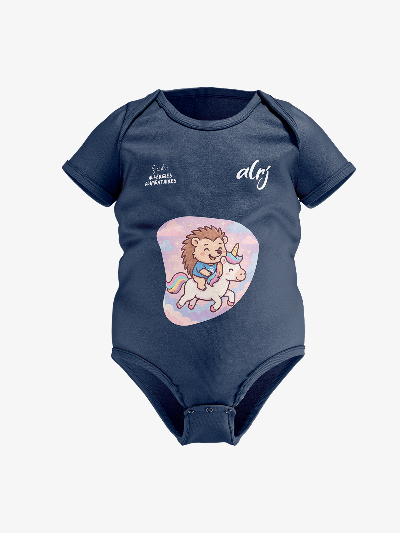 Body bébé de prévention des allergies alimentaires - licorne