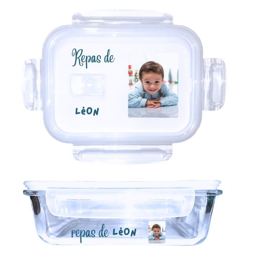 Boîte à repas Prénom + photo
