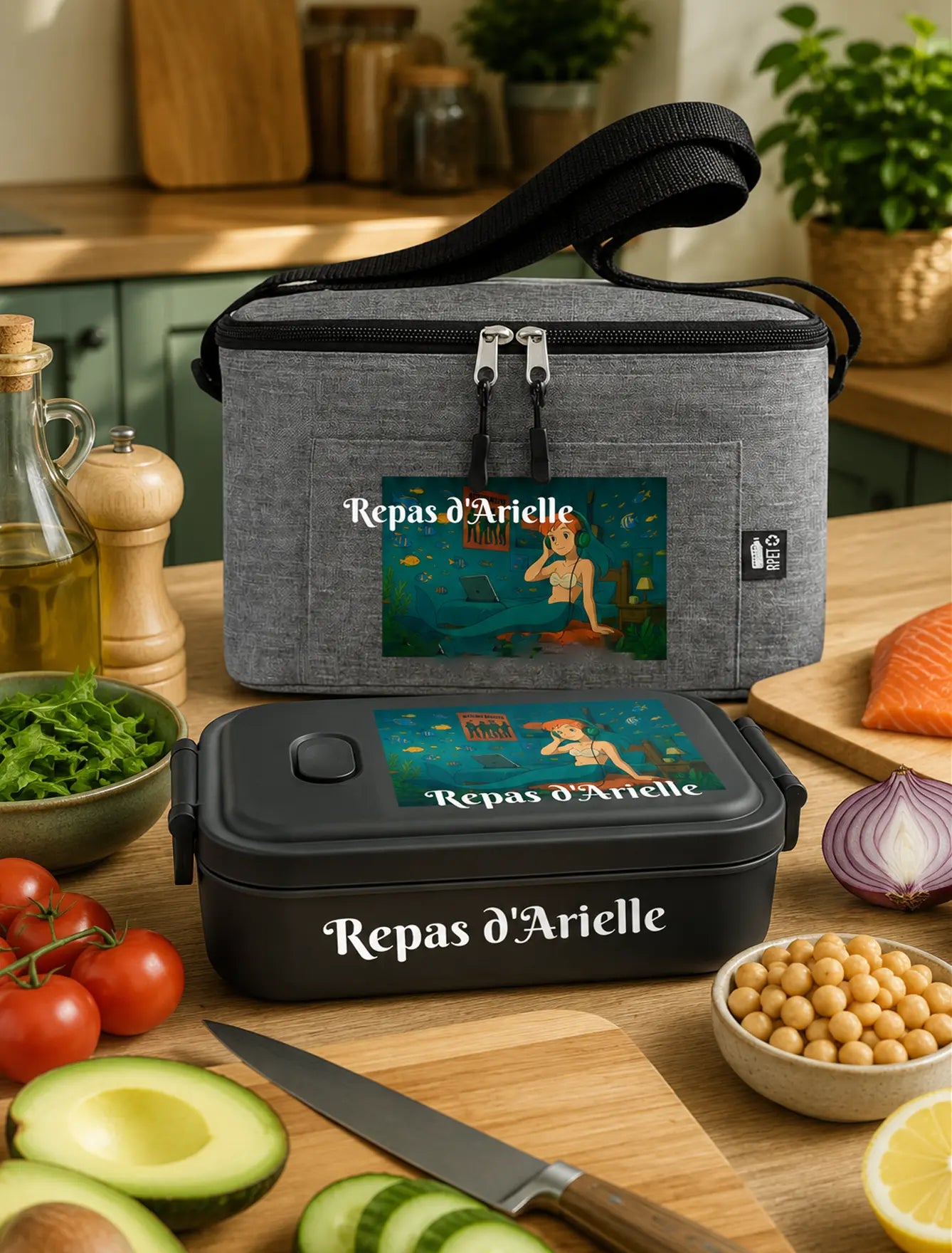 Panier repas personnalisé enfant allergique – Glacière + Boîte à repas légère alrj.fr