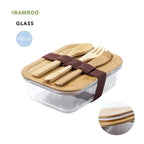 Boîte à repas personnalisable pour enfant en bambou