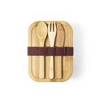 Boîte à repas personnalisable pour enfant en bambou