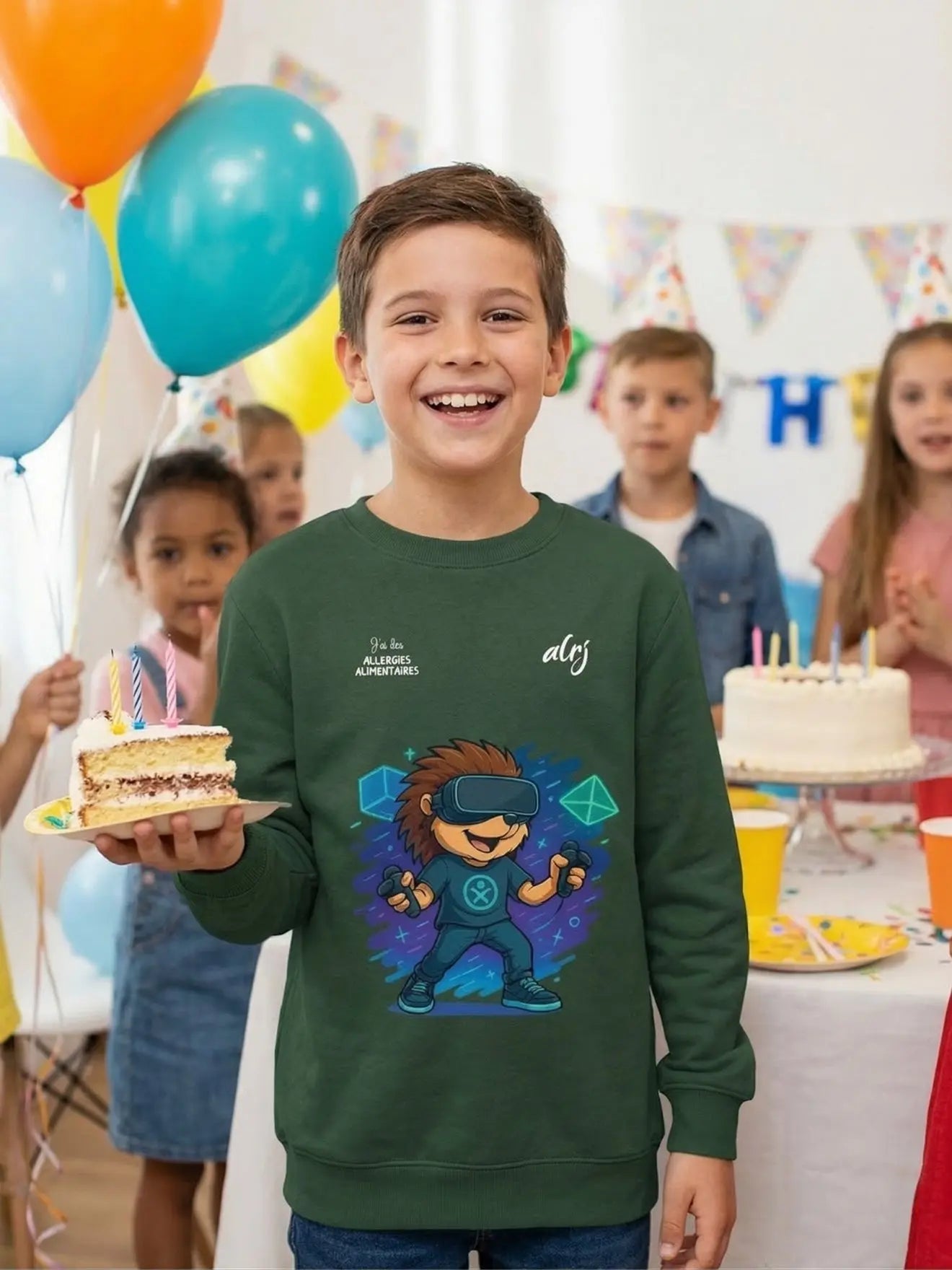 Pull enfant de prévention des allergies alimentaires-VR