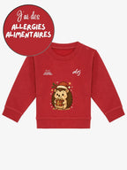 Pull bébé de prévention des allergies alimentaires - pull de noël alrj