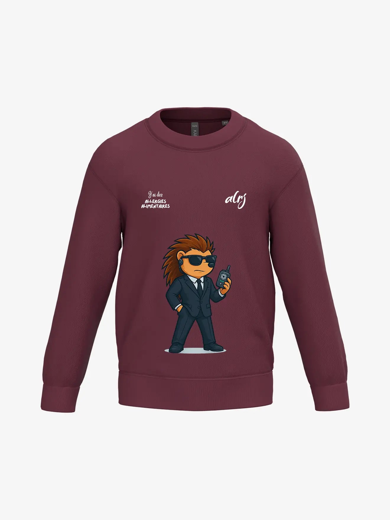 Pull enfant de prévention des allergies alimentaires - agent secret - alrj.fr