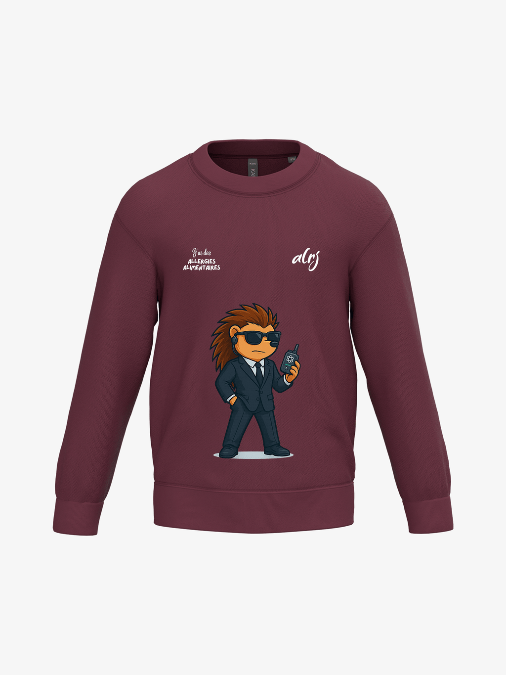 Pull enfant de prévention des allergies alimentaires - agent secret