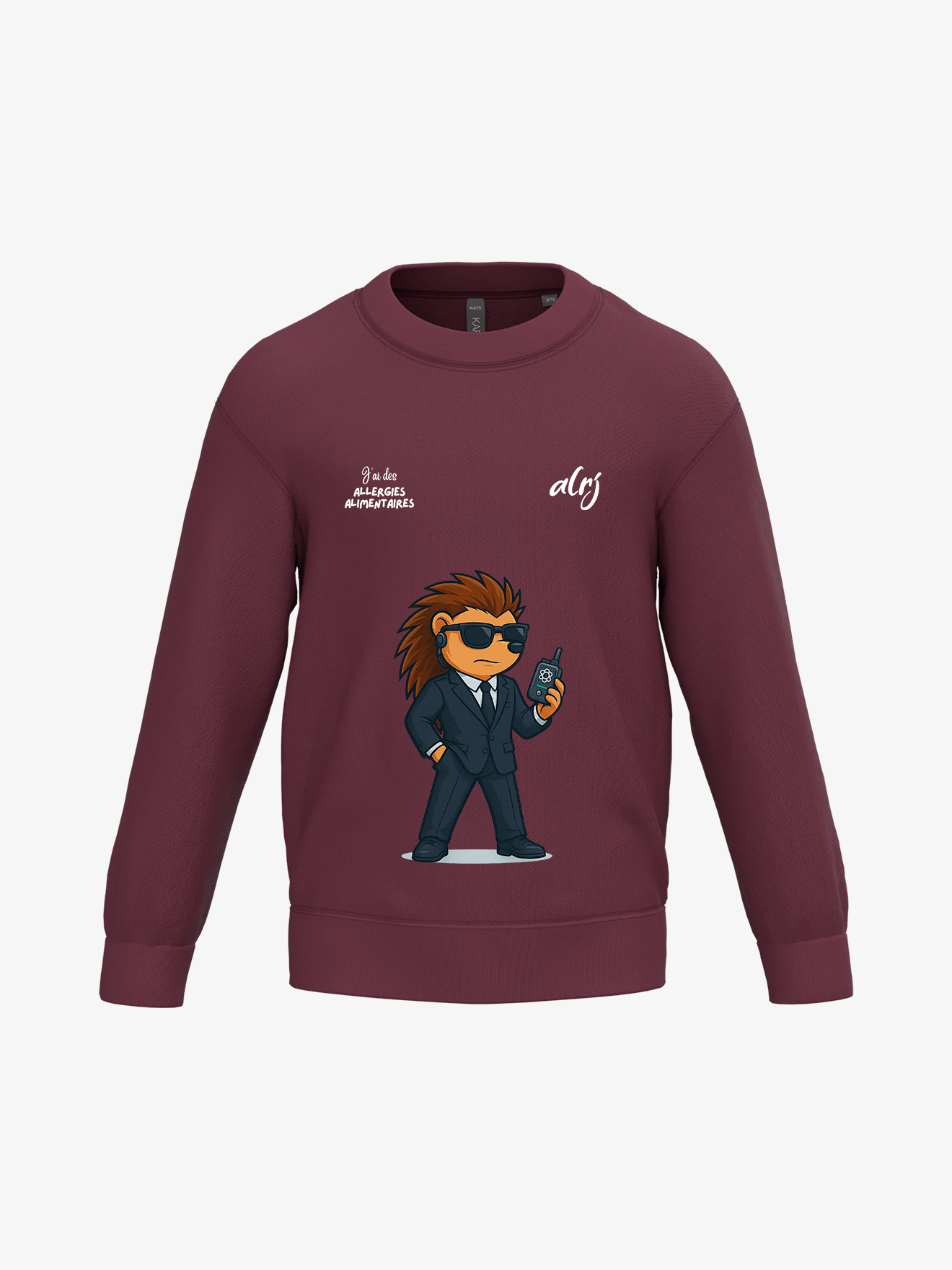 Pull enfant de prévention des allergies alimentaires - agent secret