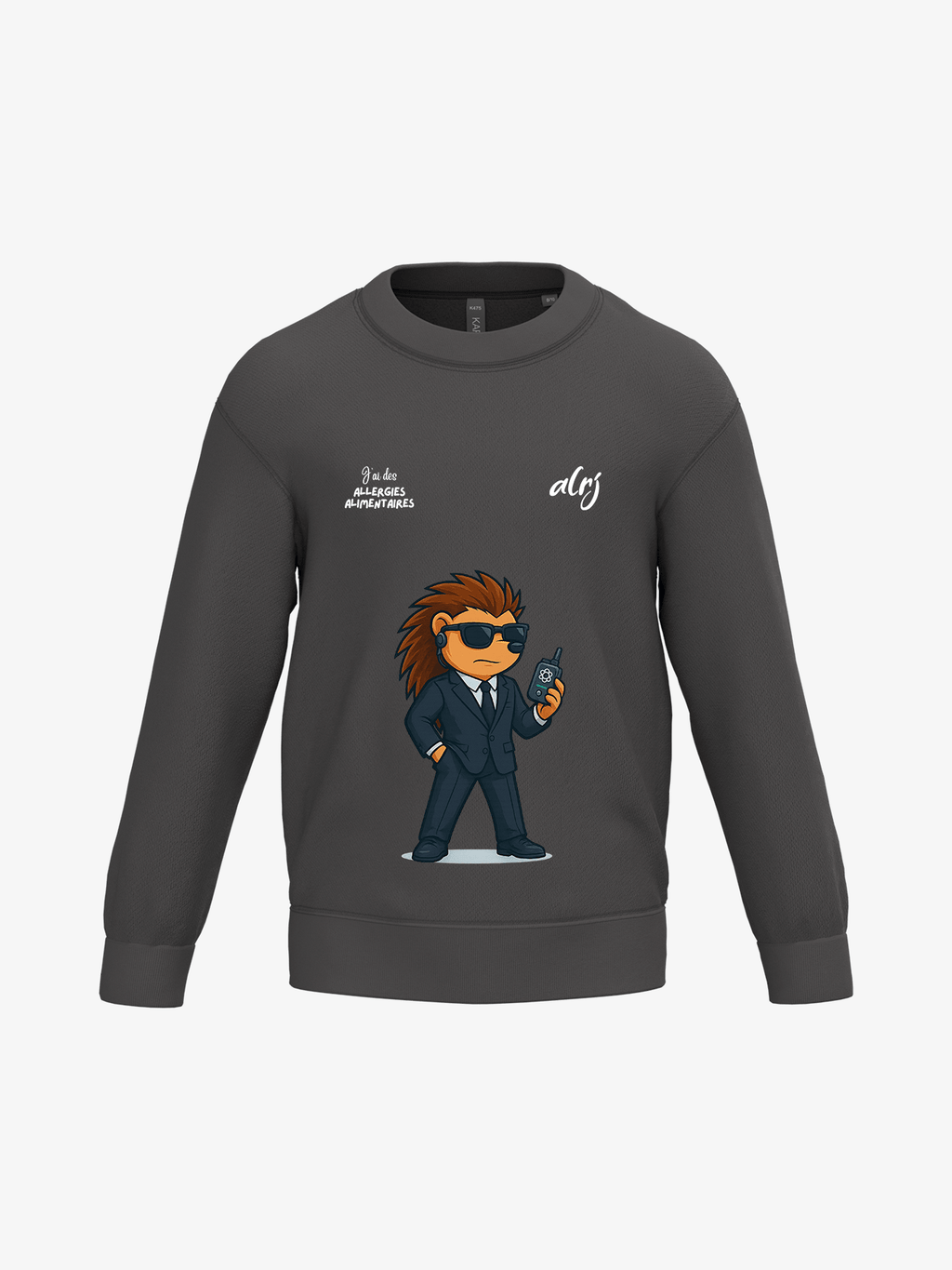 Pull enfant de prévention des allergies alimentaires - agent secret