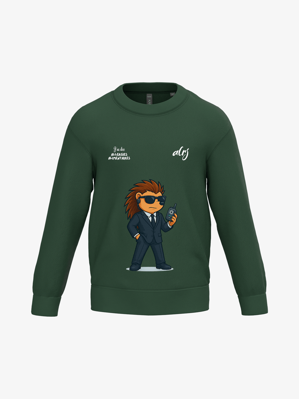 Pull enfant de prévention des allergies alimentaires - agent secret
