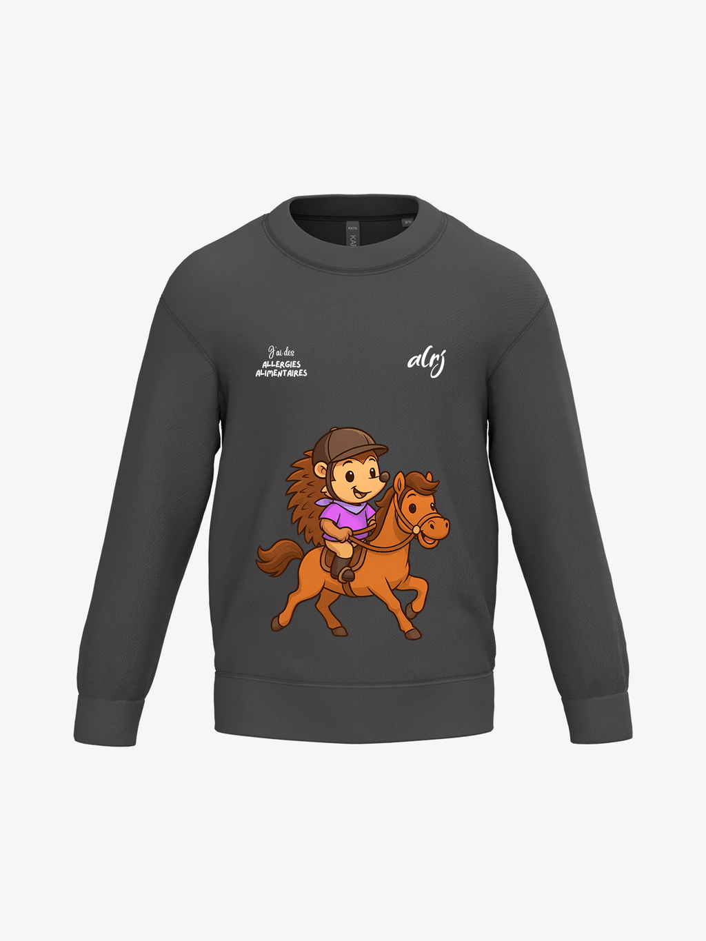 Pull enfant de prévention des allergies alimentaires - équitation