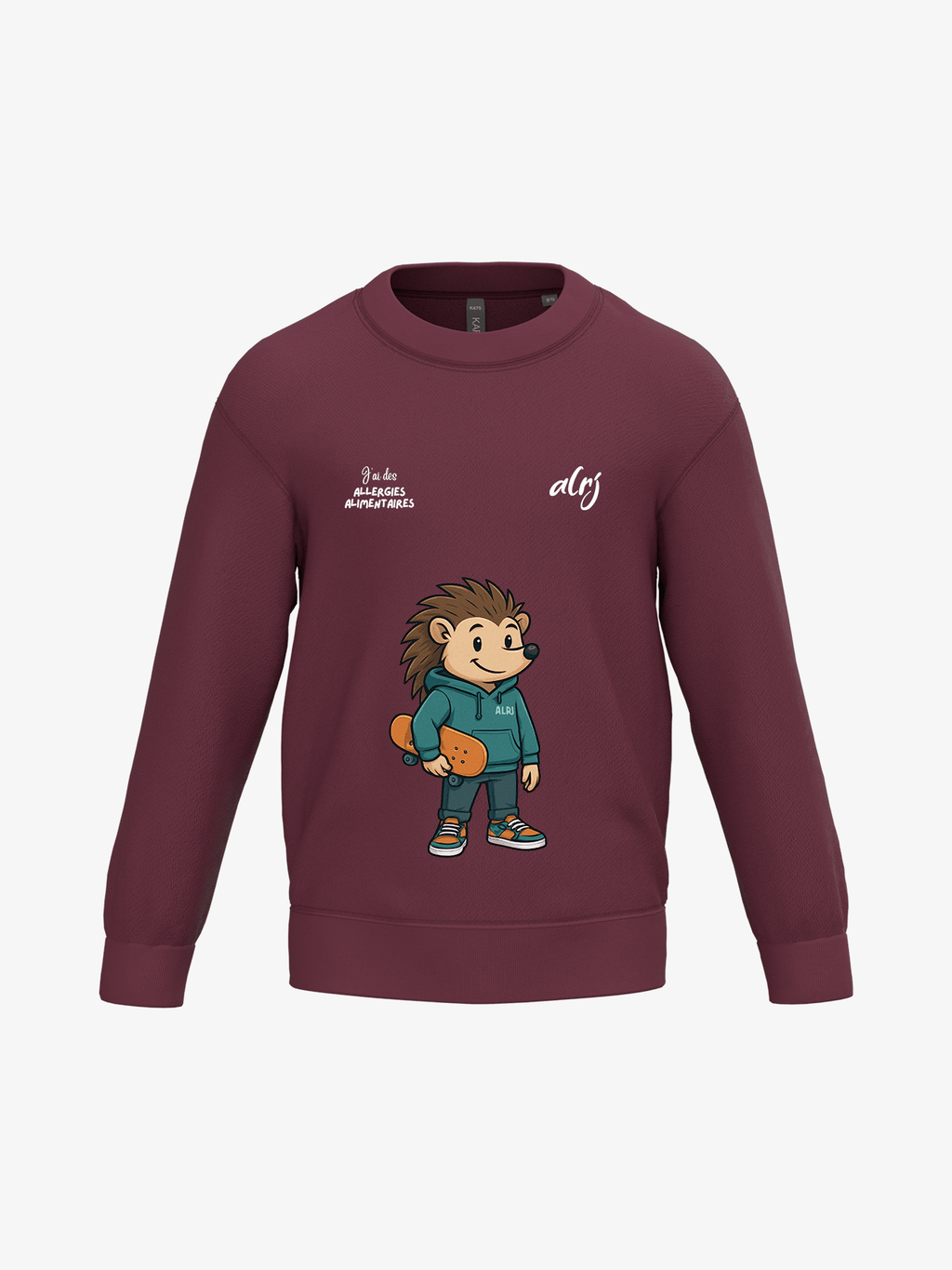 Pull enfant de prévention des allergies alimentaires - skate