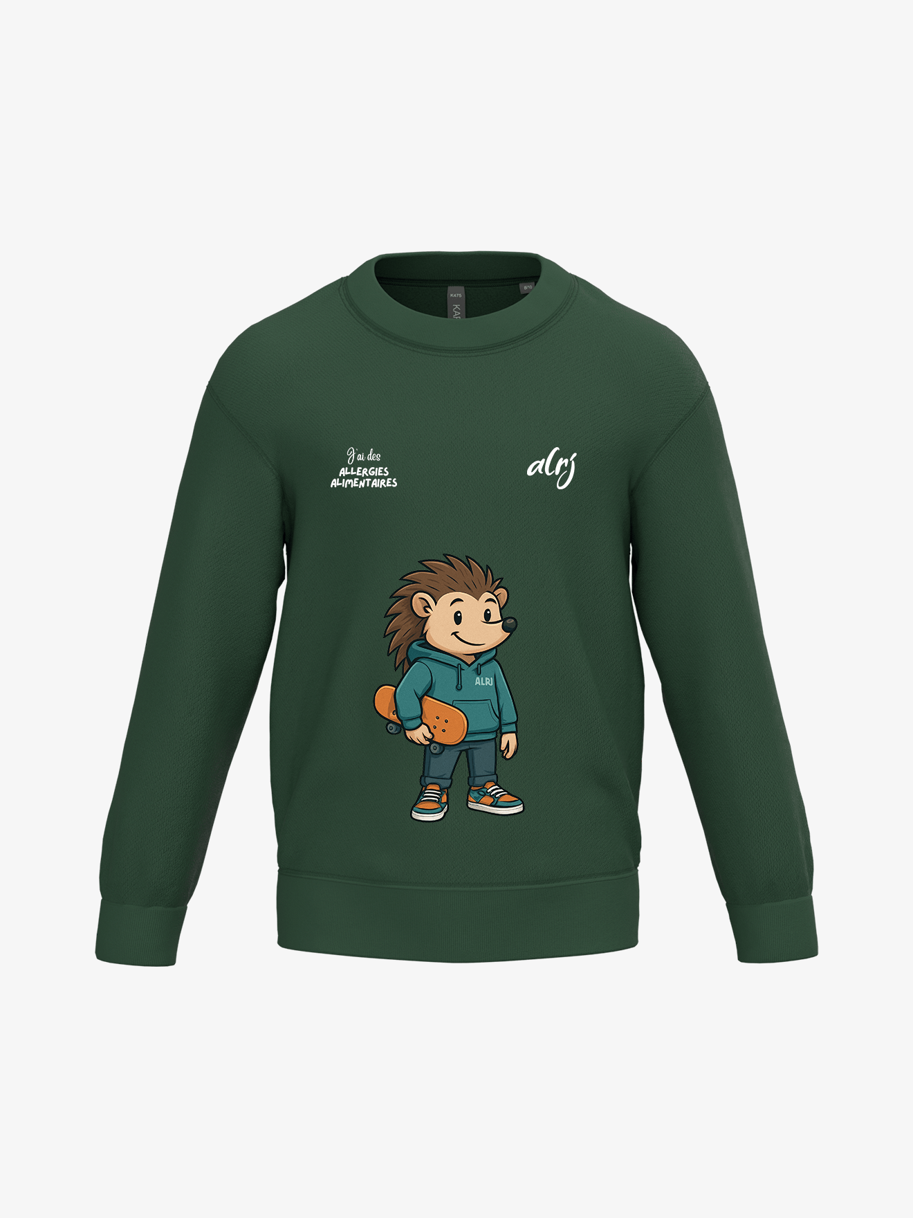Pull enfant de prévention des allergies alimentaires - skate