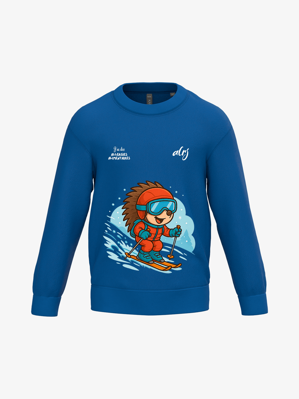 Pull enfant de prévention des allergies alimentaires - ski
