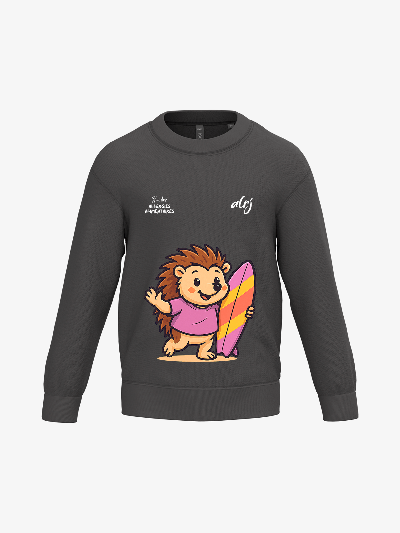 Pull enfant de prévention des allergies alimentaires - surf