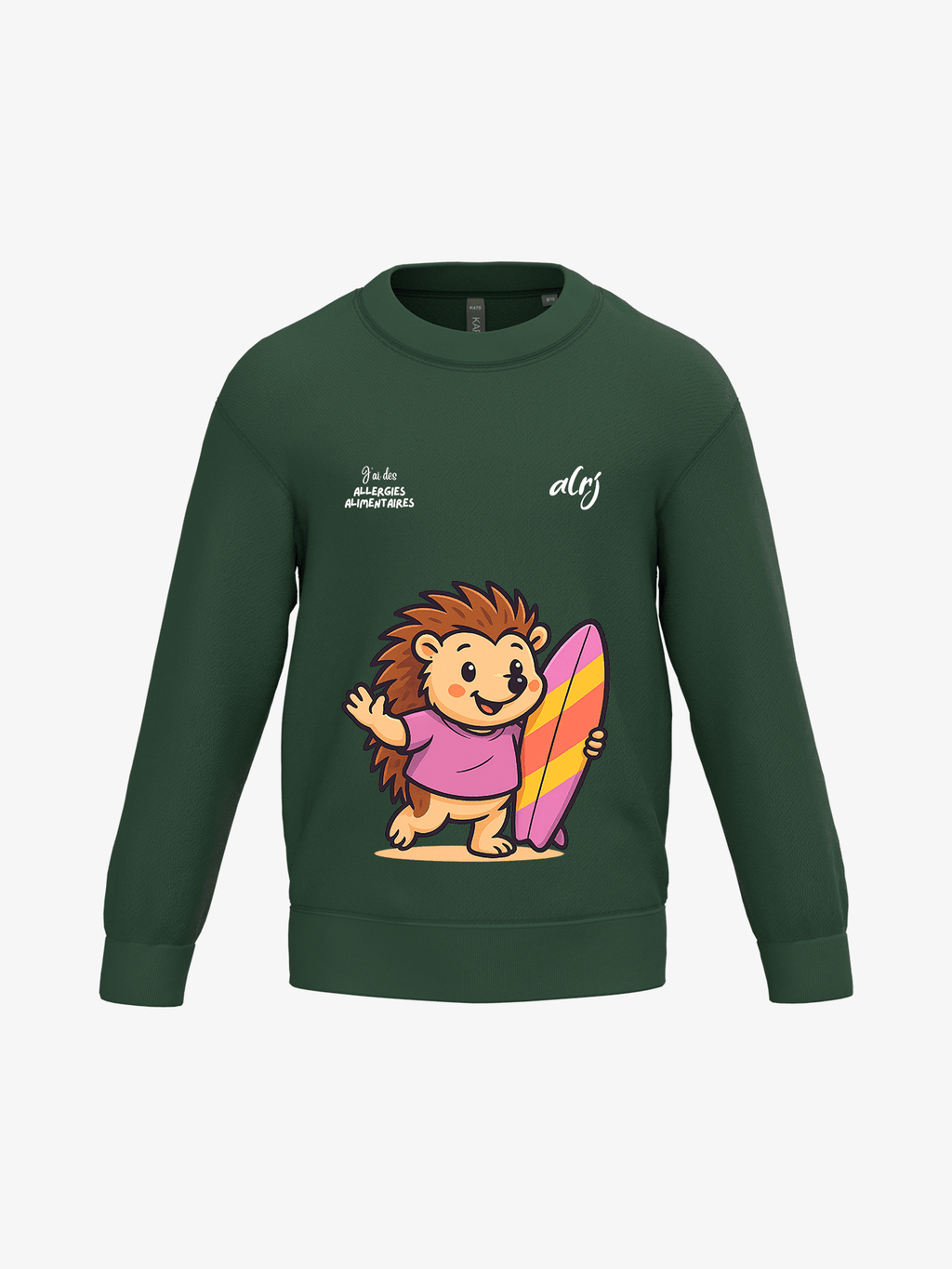 Pull enfant de prévention des allergies alimentaires - surf