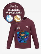 Pull enfant de prévention des allergies alimentaires - avec symbole