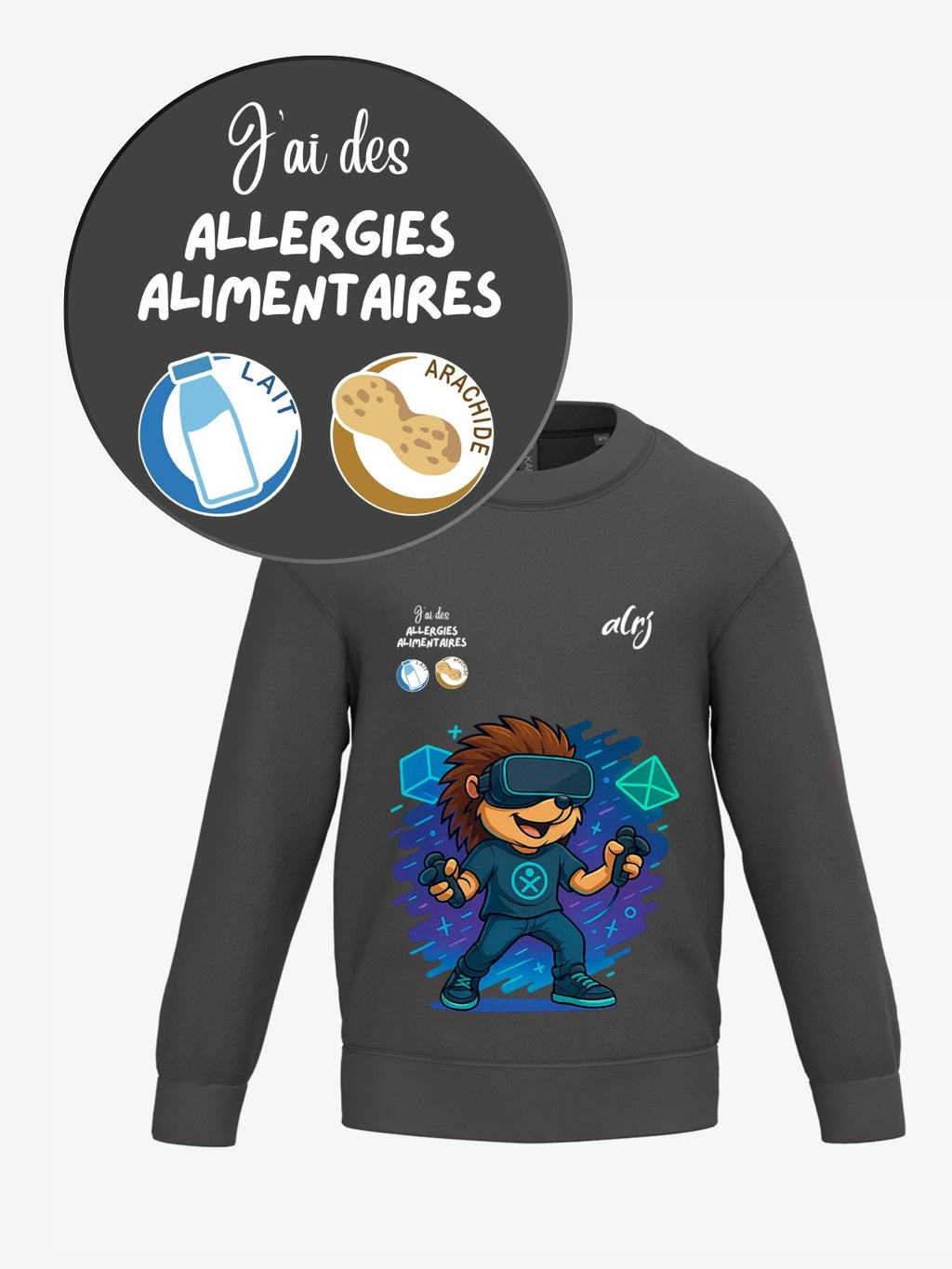 Pull enfant de prévention des allergies alimentaires - avec symbole