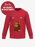 Pull enfant de prévention des allergies alimentaires - pull de noël alrj