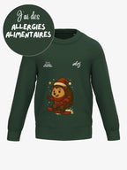 Pull enfant de prévention des allergies alimentaires - pull de noël alrj