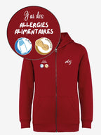 Sweatshirt enfant de prévention des allergies alimentaires avec symboles