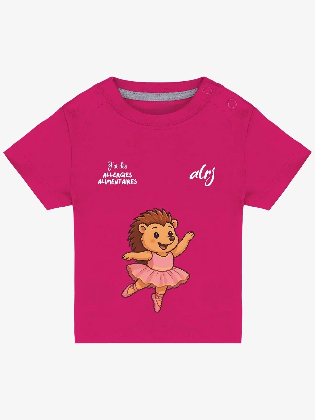 T-shirt 3/36 mois de prévention des allergies alimentaires-ballerine - alrj.fr