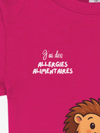 T-shirt 3/36 mois de prévention des allergies alimentaires-ballerine - alrj.fr