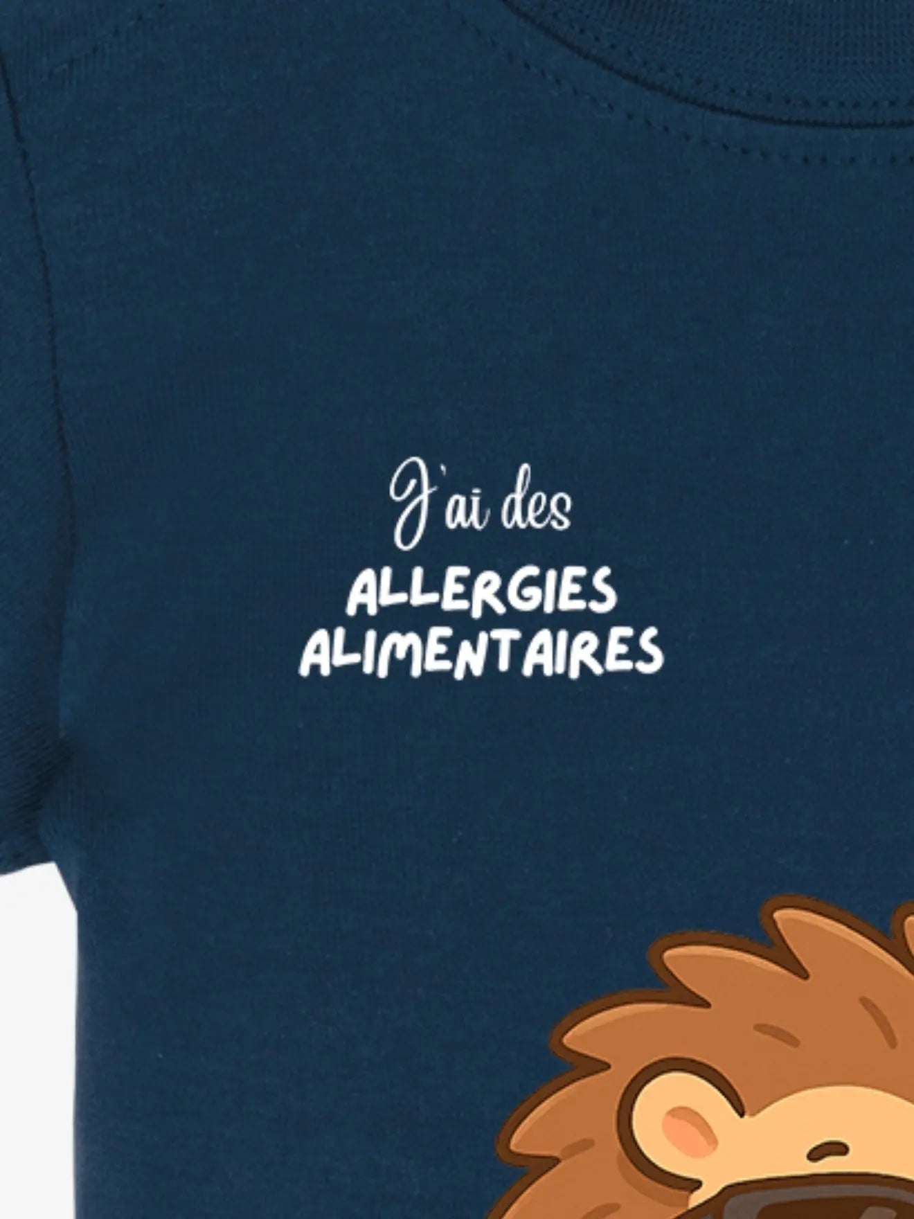 T-shirt 3/36 mois de prévention des allergies alimentaires-agent secret - alrj.fr