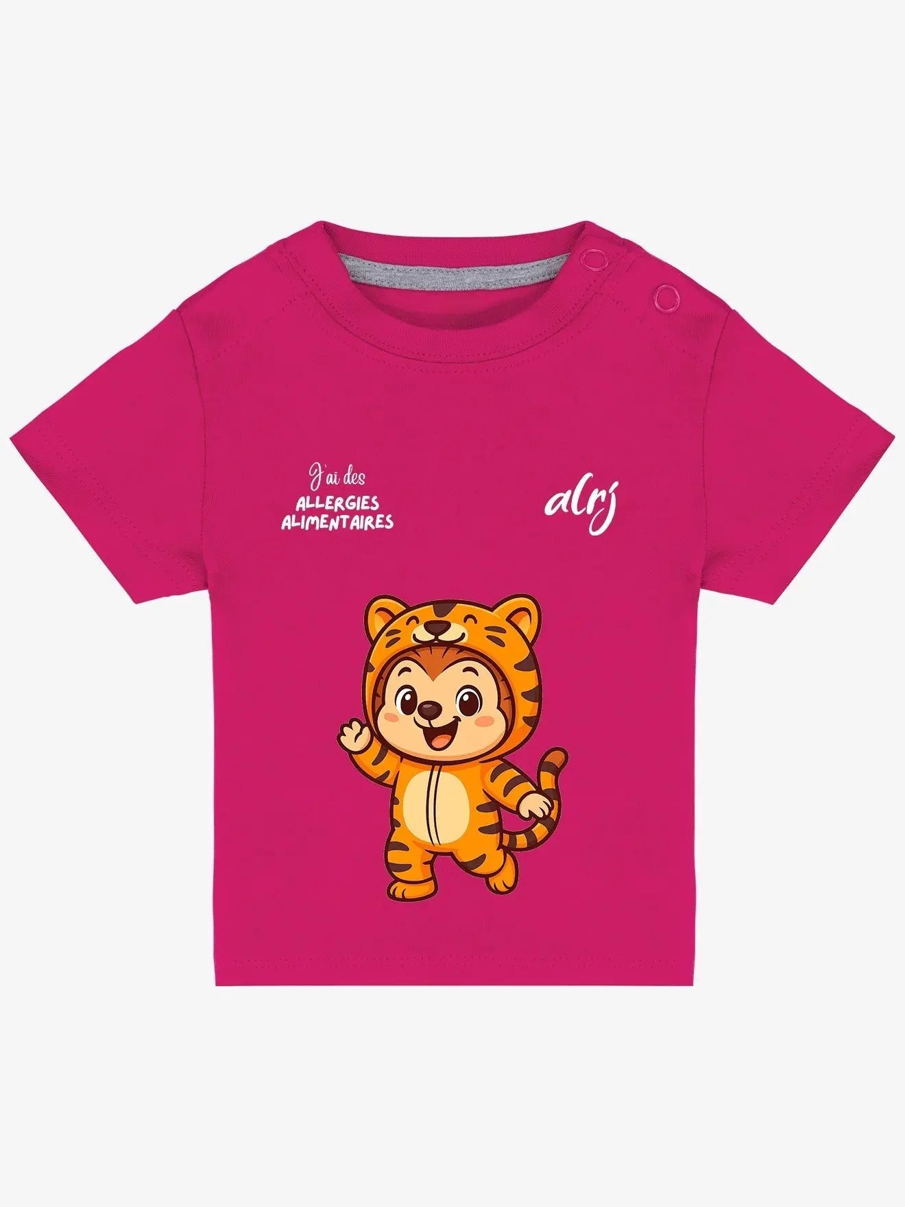 Tshirt bébé de prévention des allergies alimentaires avec motif déguisement