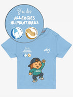T-shirt 3/36 mois de prévention des allergies alimentaires - avec symboles