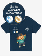 T-shirt 3/36 mois de prévention des allergies alimentaires - avec symboles