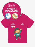 T-shirt 3/36 mois de prévention des allergies alimentaires - avec symboles - alrj.fr