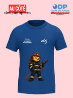 T-shirt 4-14 ans de prévention des allergies alimentaires-Pompiers alrj
