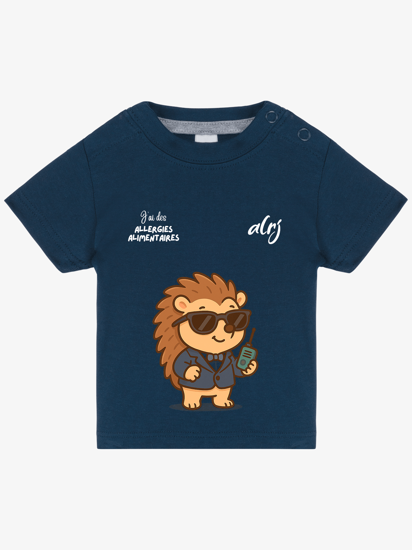 T-shirt 3/36 mois de prévention des allergies alimentaires - agent secret