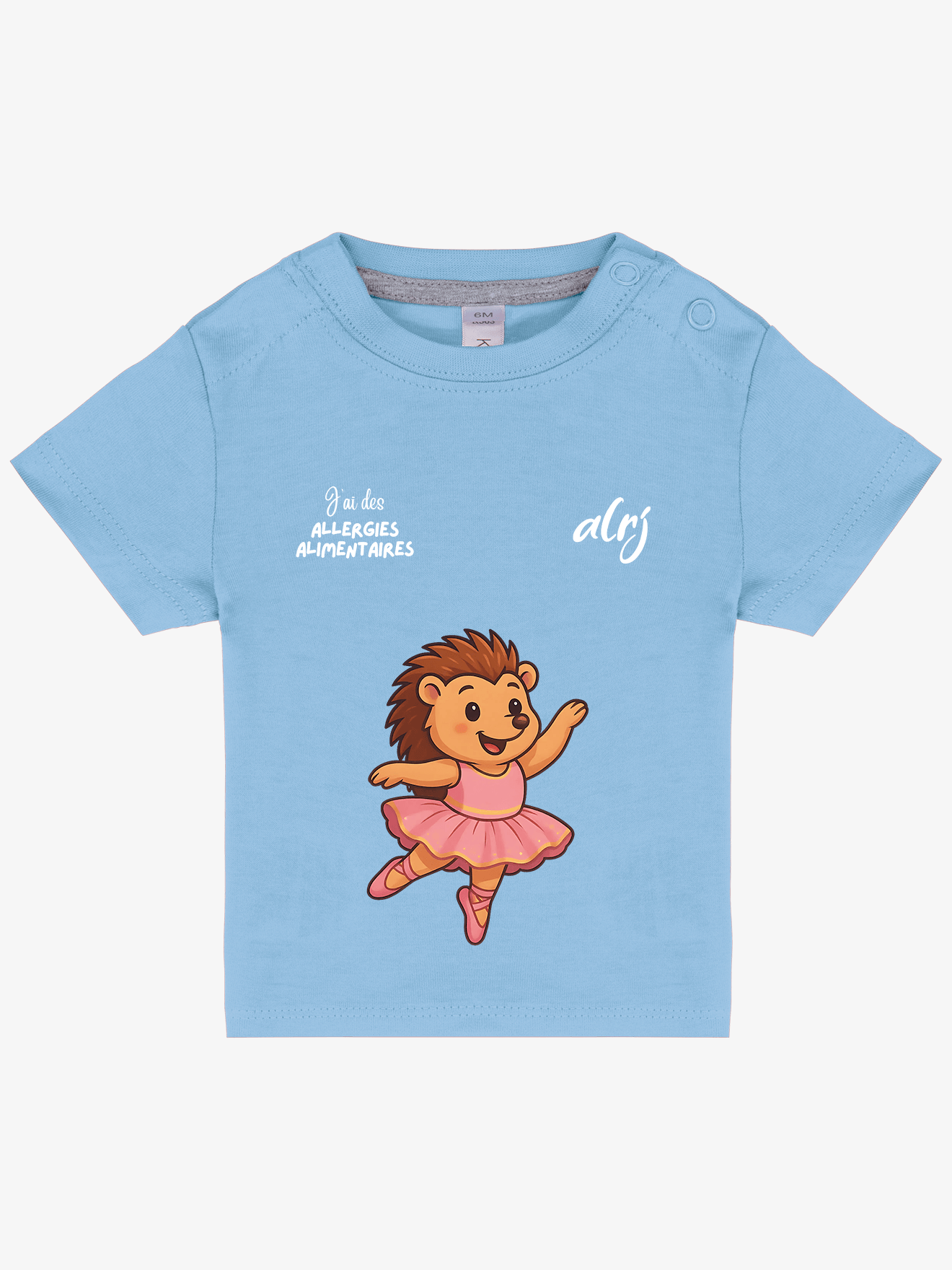 T-shirt 3/36 mois de prévention des allergies alimentaires - ballerine