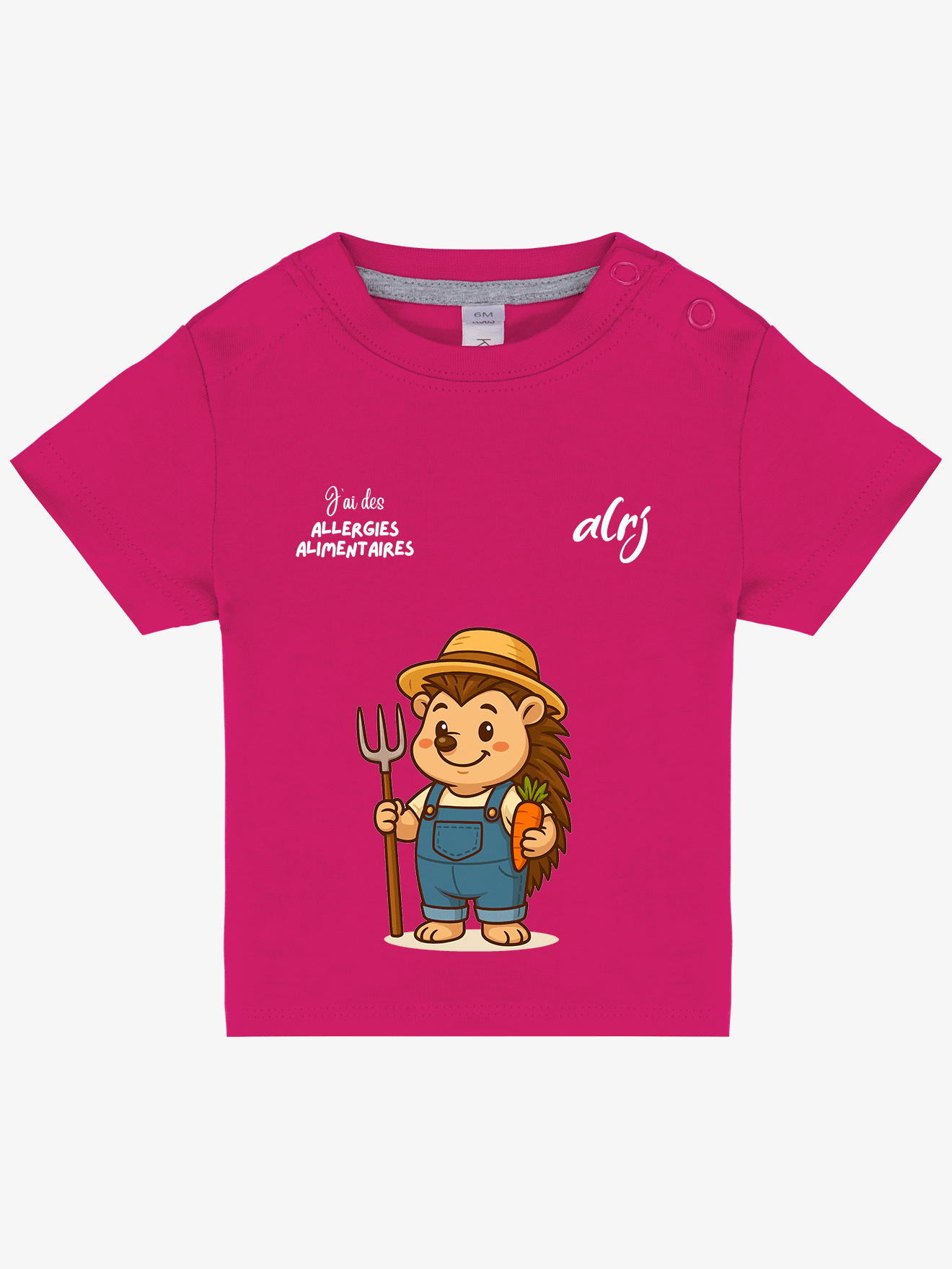 T-shirt 3/36 mois de prévention des allergies alimentaires - fermier
