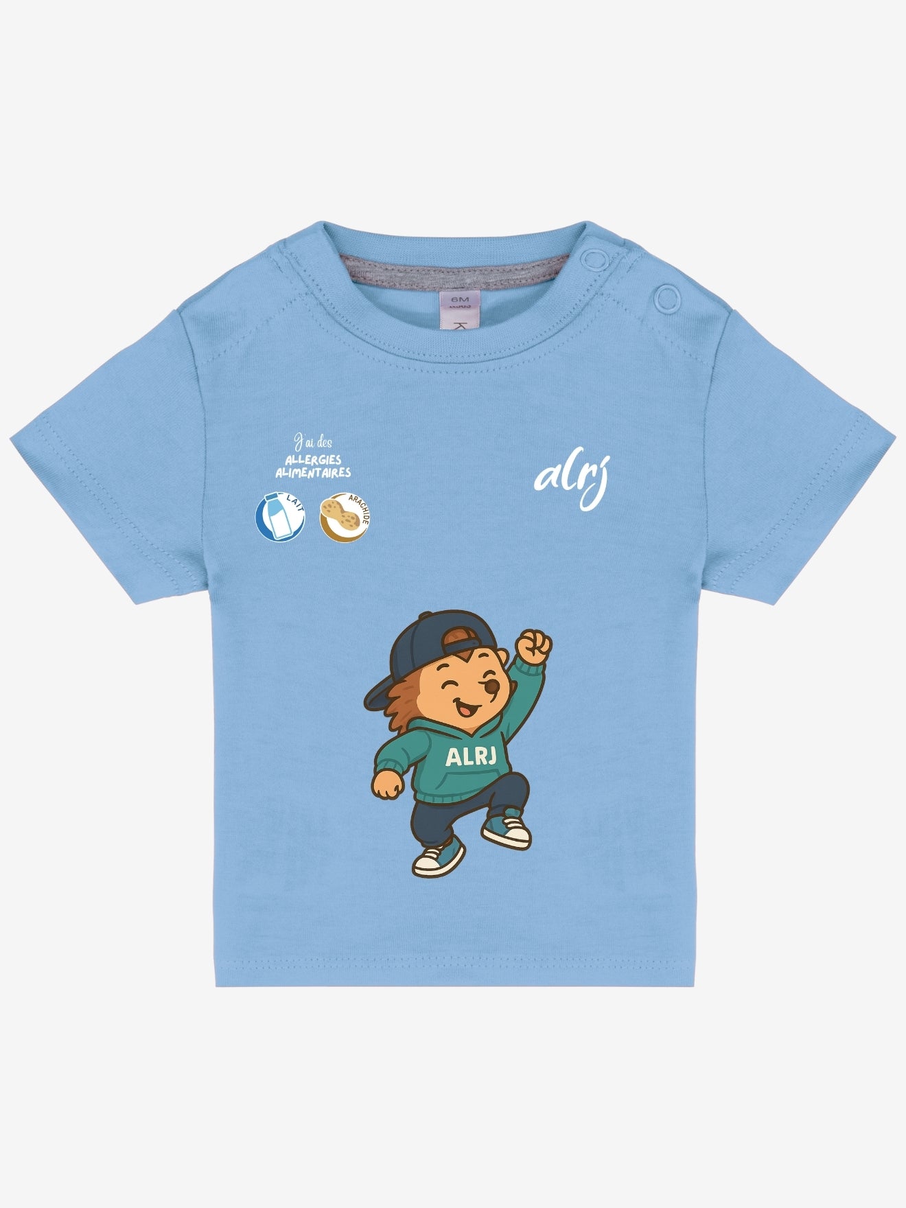 T-shirt 3/36 mois de prévention des allergies alimentaires - avec symboles