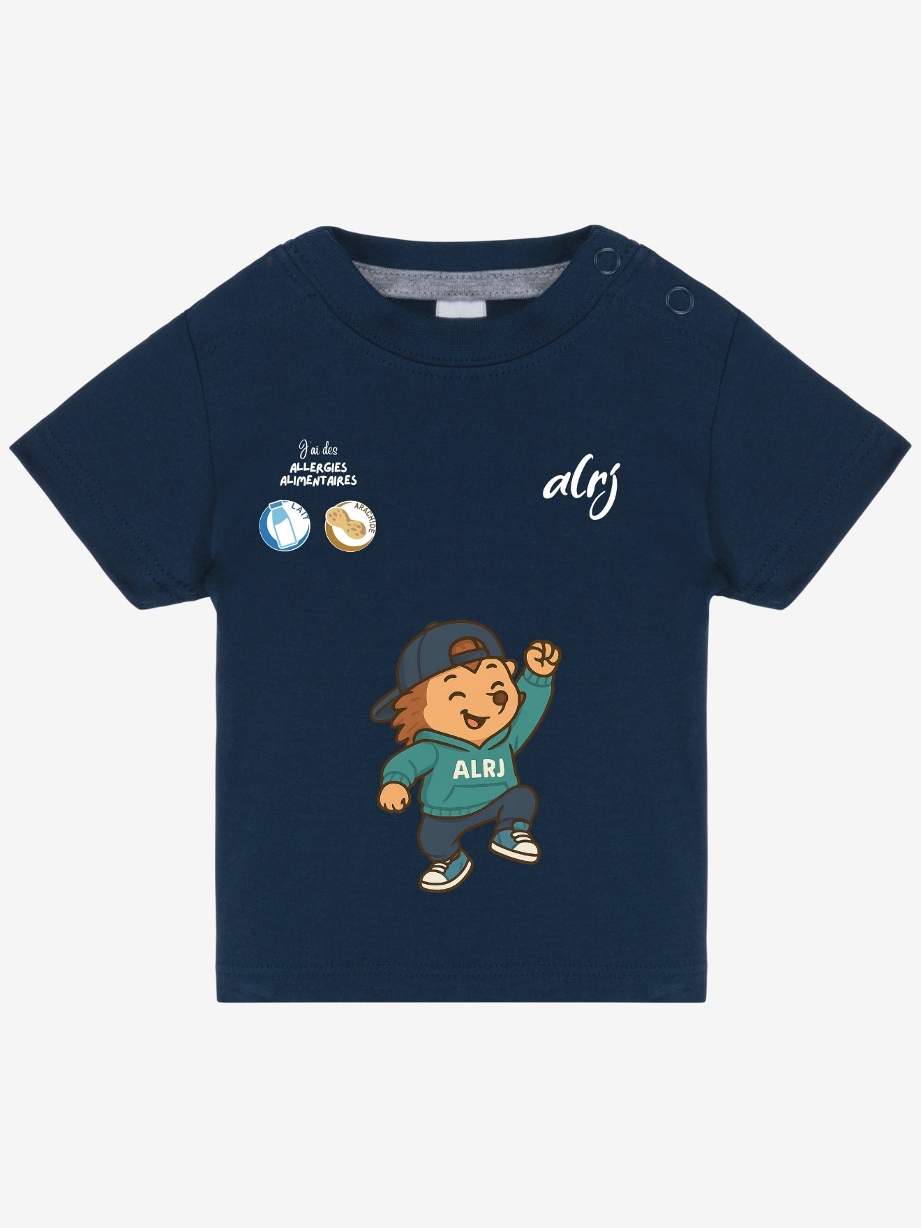 T-shirt 3/36 mois de prévention des allergies alimentaires - avec symboles
