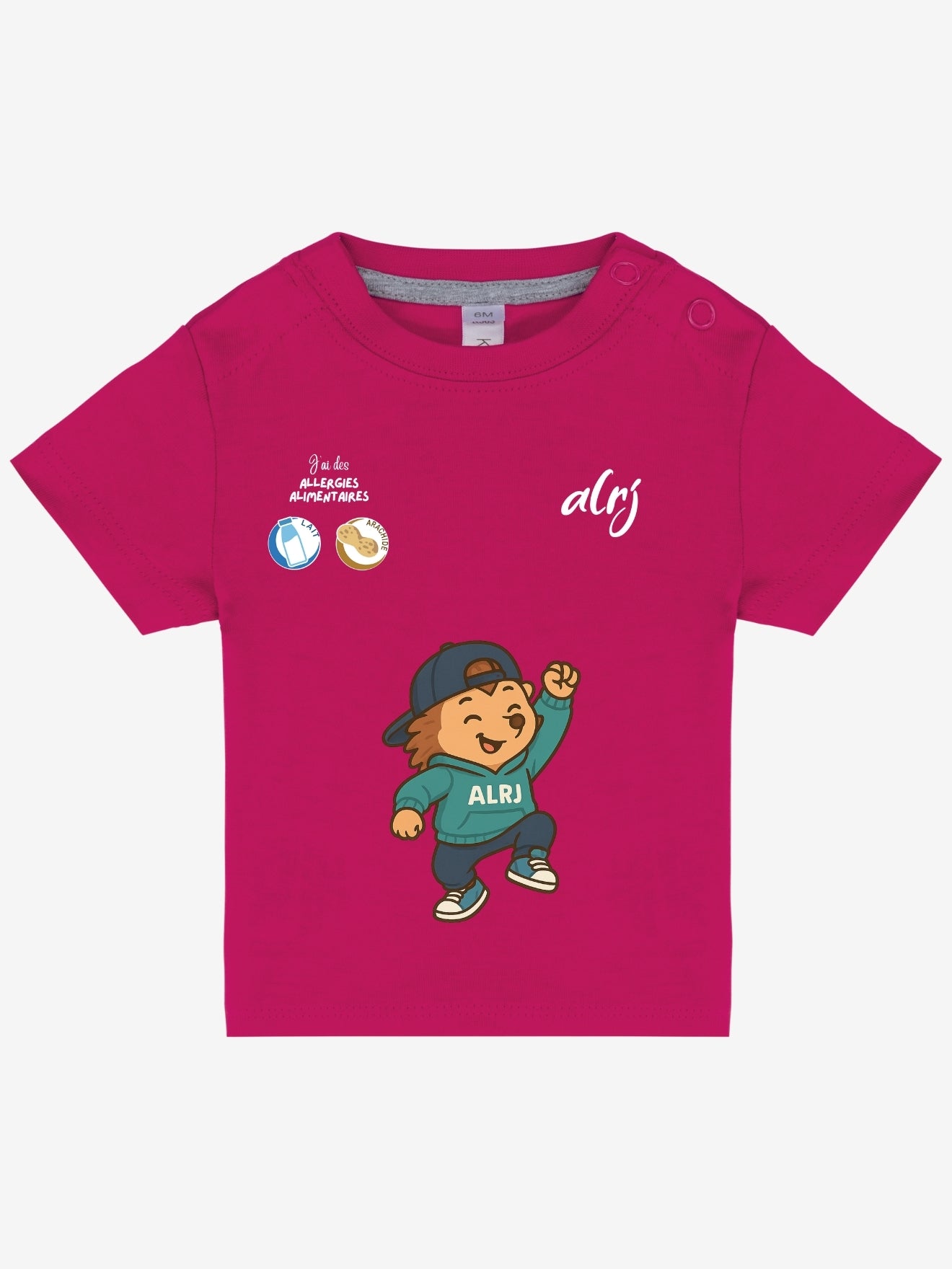 T-shirt 3/36 mois de prévention des allergies alimentaires - avec symboles
